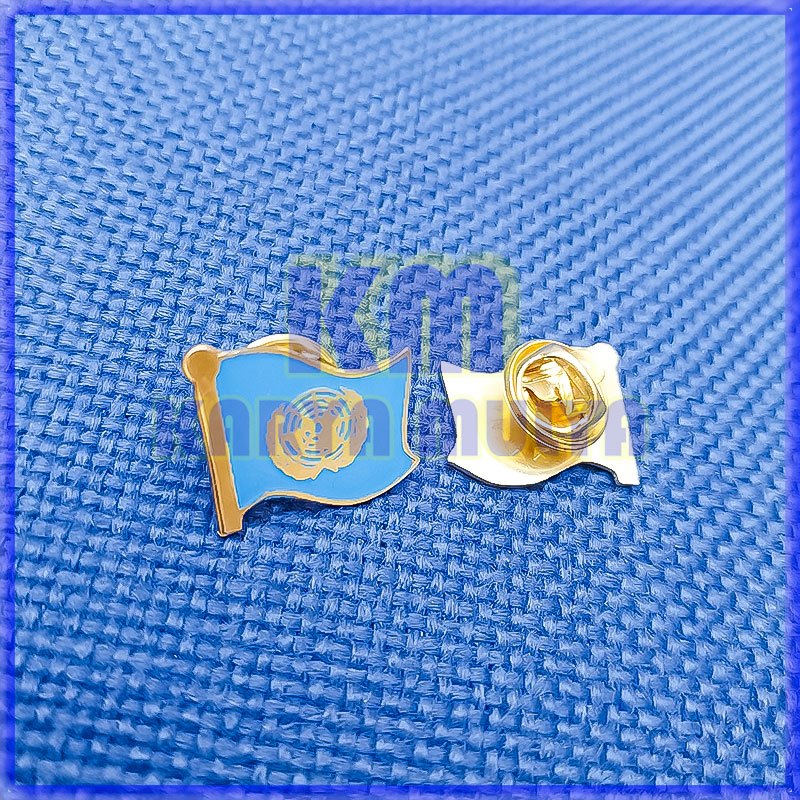 Flag Pin PBB Logam Pin Logo Bendera PBB - Karya Mulya