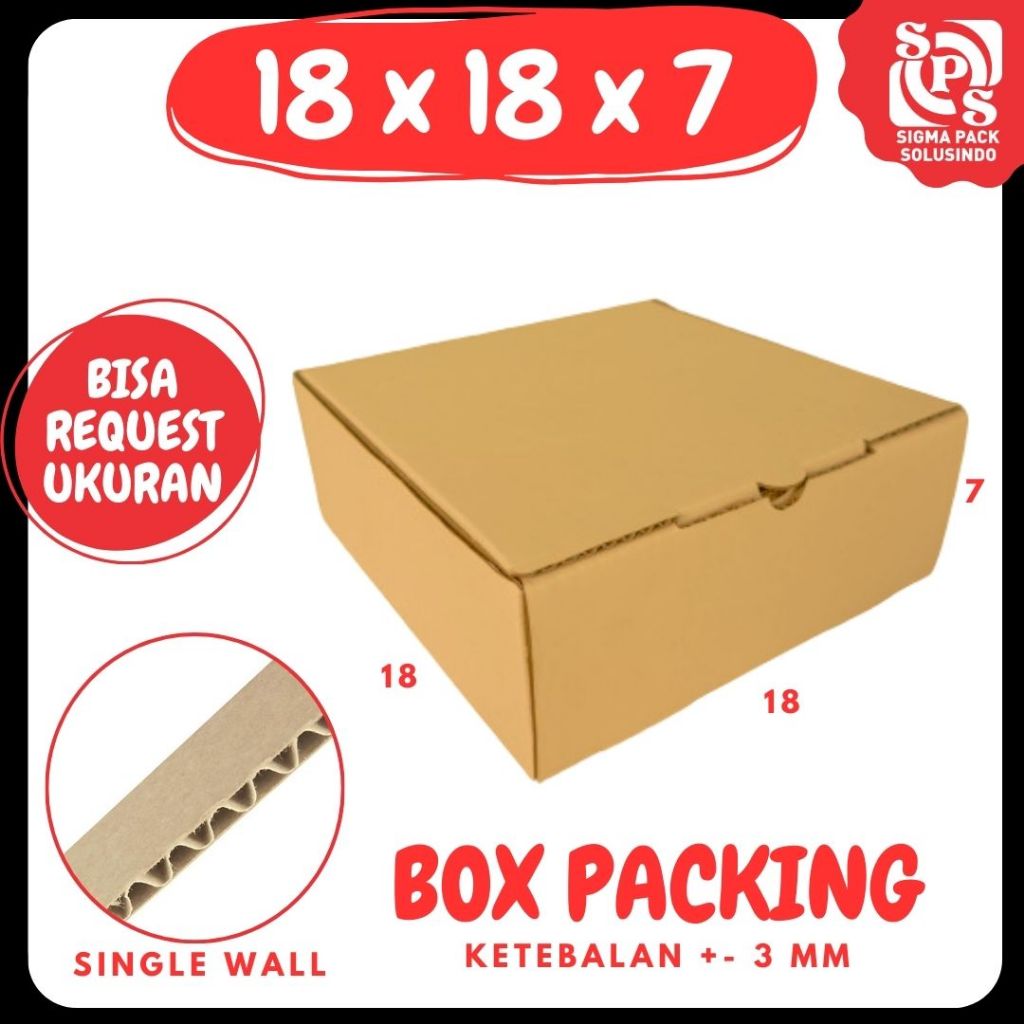 kardus 18x18x7 Kardus pizza LD Packing Box pizza Karton Hampers Premium zigma shop