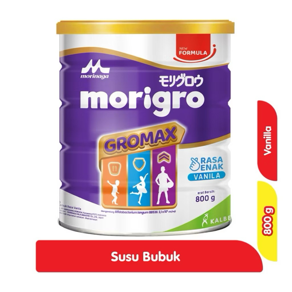 Morinaga Morigro Gromax Susu Bubuk Anak 1-2 Tahun Vanila 800 g