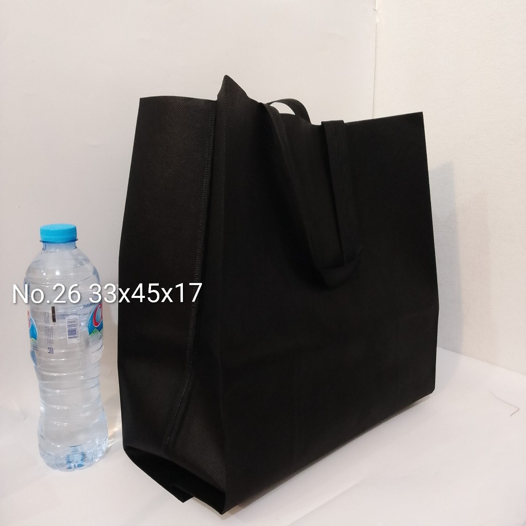 Tas spunbond polos portrait jumbo 35x45x14cm untuk belanja bingkisan sembako  lusinan isi 12 pcs