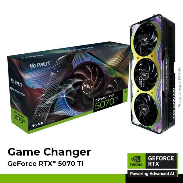 VGA Palit RTX 5070 Ti Gamerock 16GB DDR7 | RTX 5070Ti Game Rock RTX5070Ti