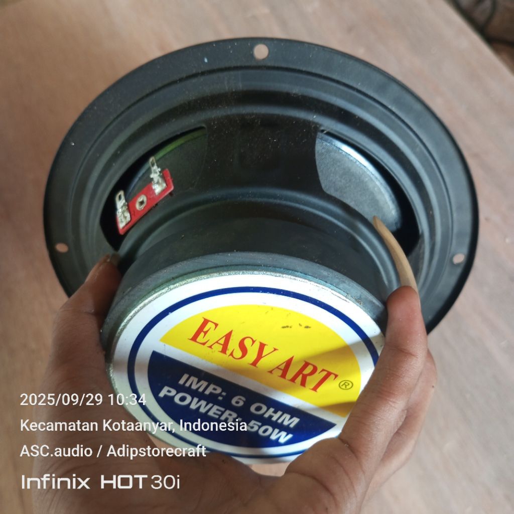 (BEKAS) Speaker Easy Art 6,5 inch 50W Magnet Besar