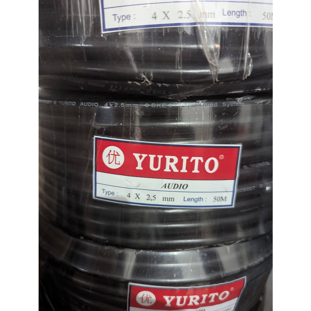 Kabel Speaker Yurito 4x2,5mm eceran/meteran