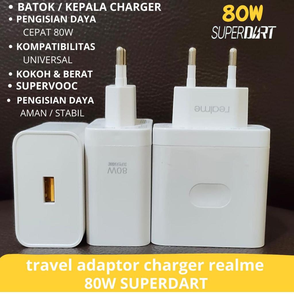 ￼kepala charger realme superdart 80 watt / charger casan realme SuperVooc 80W original / superfast c