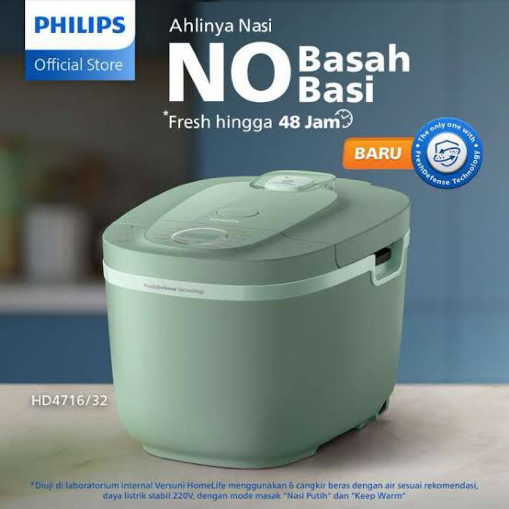 Rice Cooker Philips Digital 3000 Series 1.8 L - HD4716/32 - Anti lengket - FreshDefense Technology -