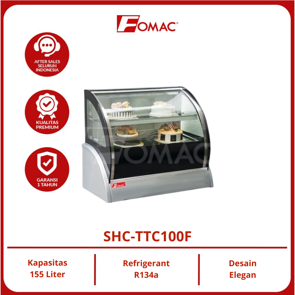 FOMAC Cold Showcase SHC-TTC100F Lemari Pendingin Kue
