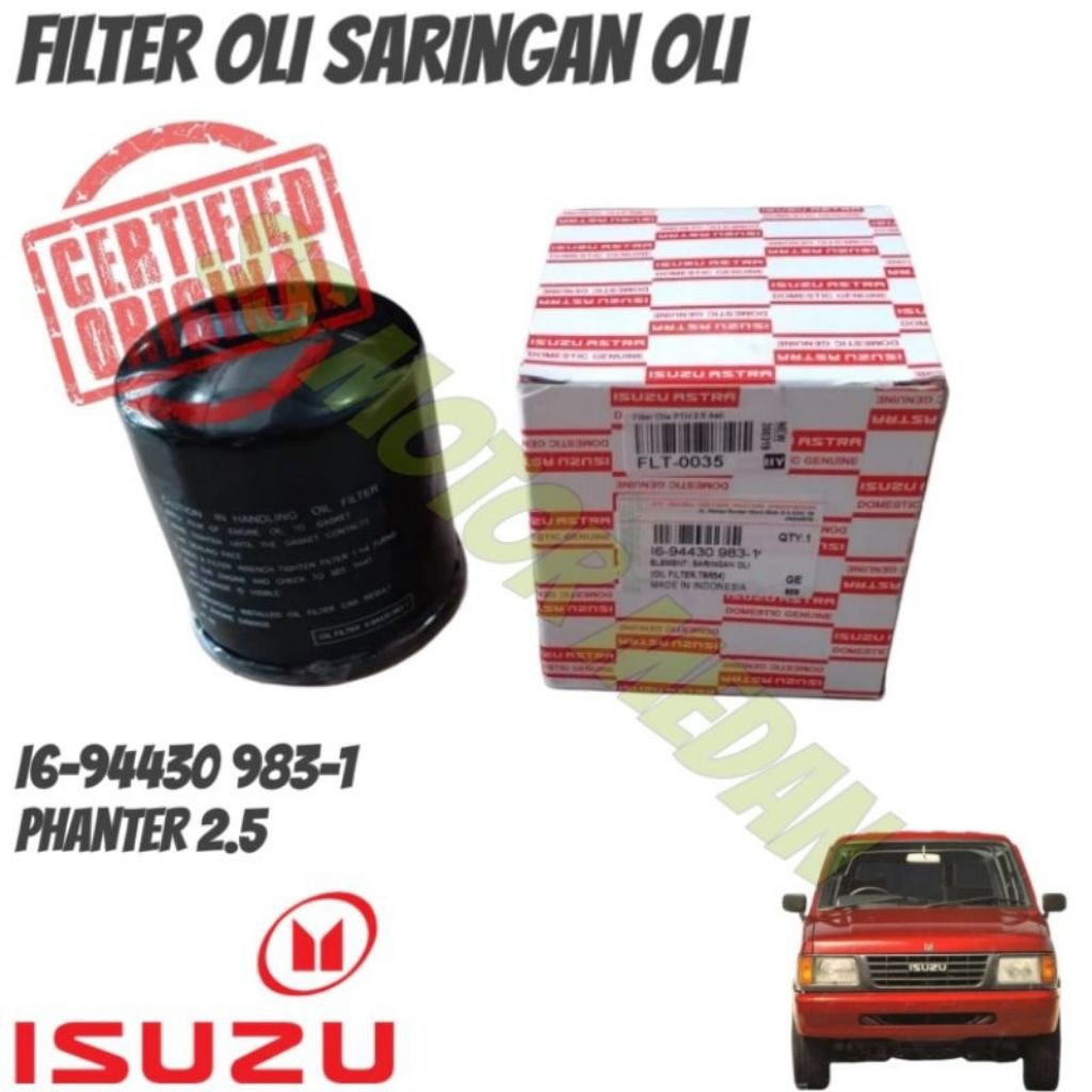 FILTER OLI OIL FILTER ISUZU PHANTER 2.5 16-94430 983-1