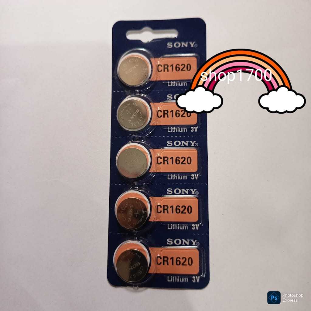 SONY Baterai CR1620 CR 1620 CR-1620 Batrei Kancing Jam Tangan