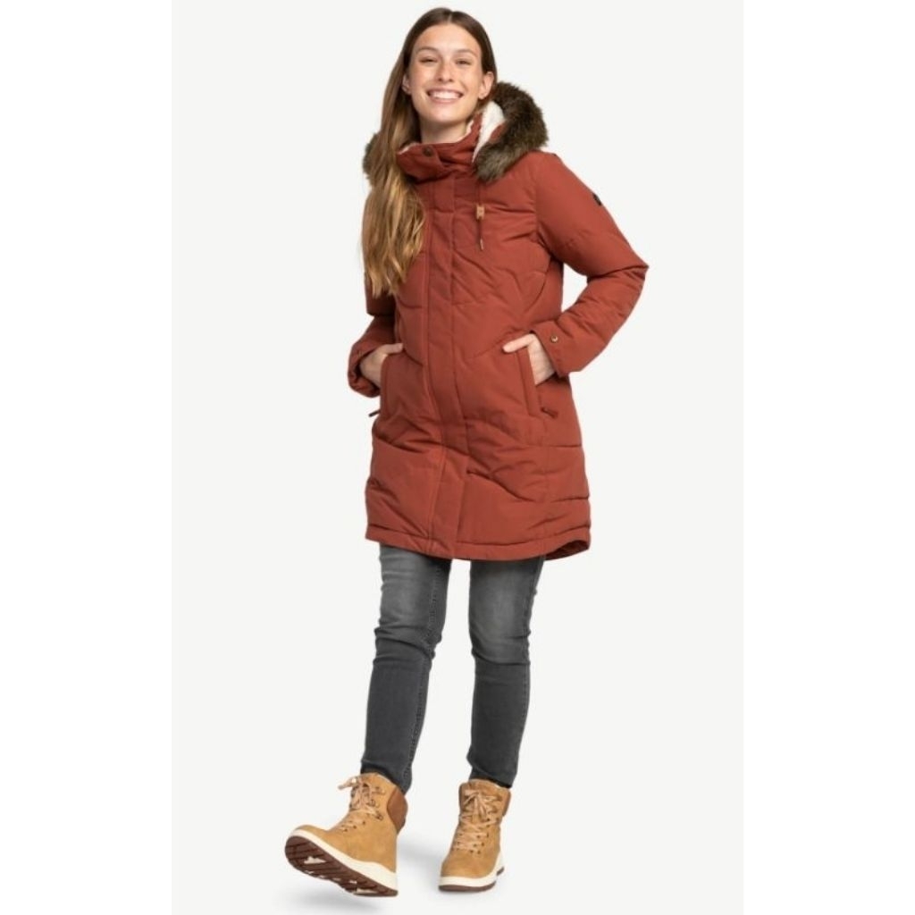 Roxy Long Jaket Wanita Parka Winter Musim Dingin