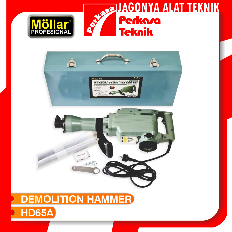 Mesin Bobok Lantai Aspal Beton MOLLAR HD65A Jack Demolition Hammer