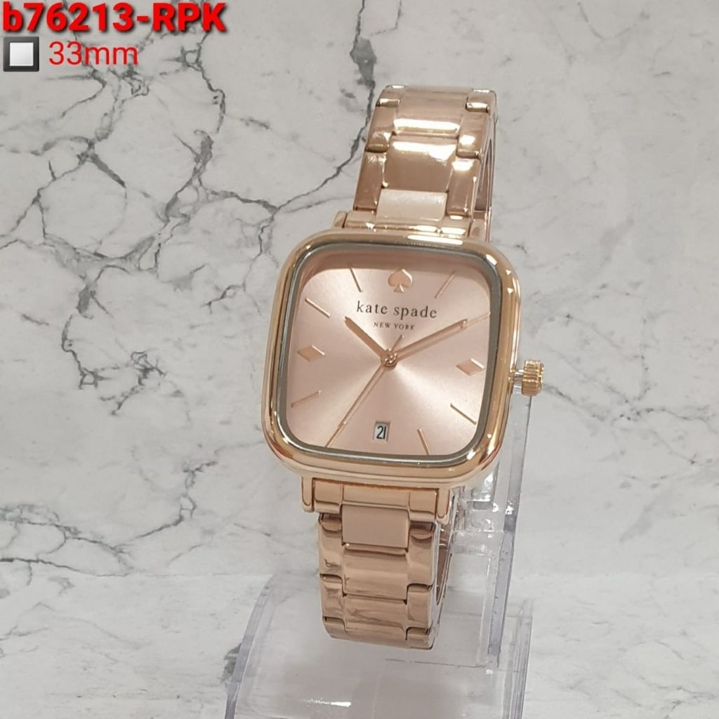 KATE SPADE B76213RPK D33MM JAM TANGAN WANITA ORIGINAL STAINLESS STEL