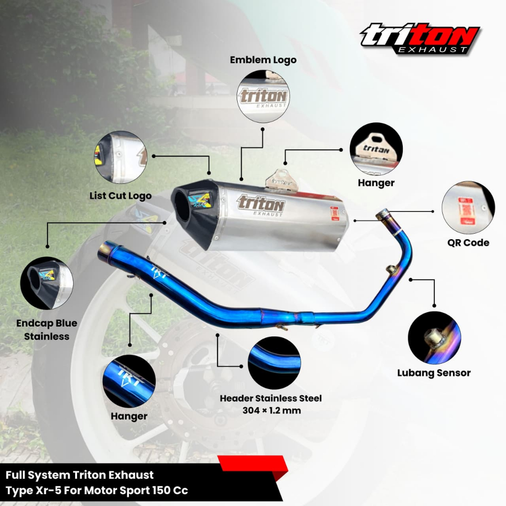 Knalpot Racing Motor R15 CBR150R CB150R GSX150 Ninja Mono Suara Ngebas Adem Free DB Killer