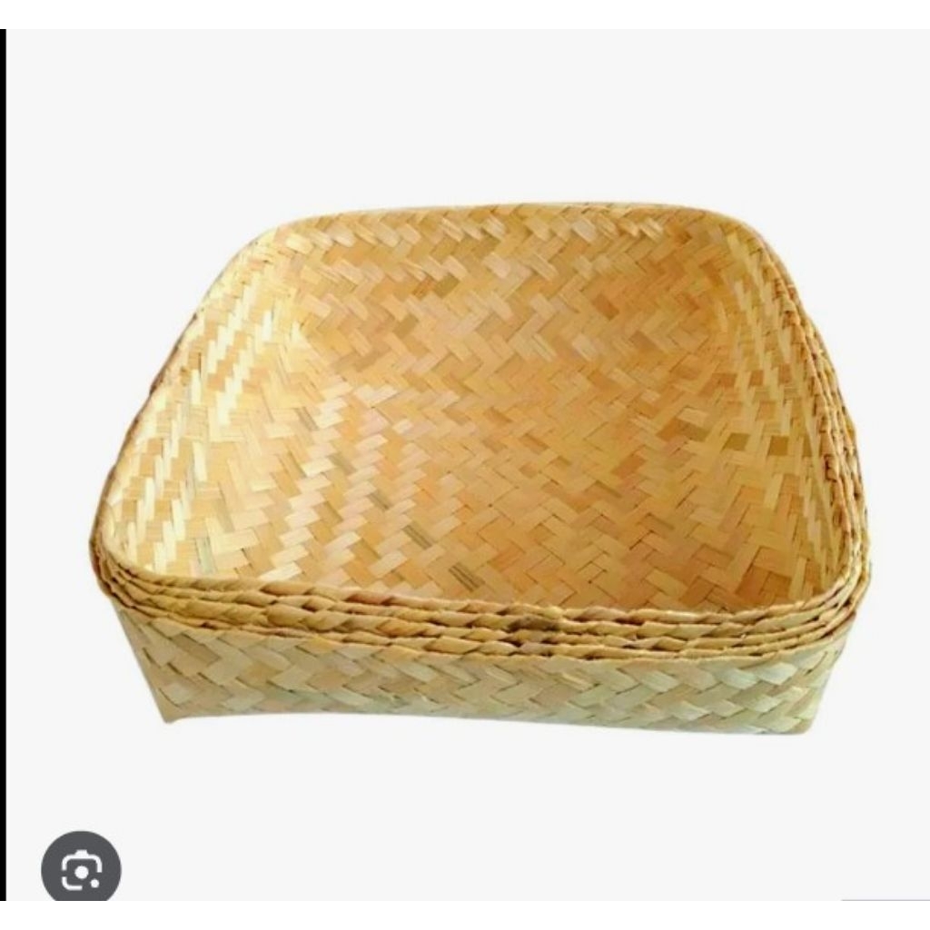 Besek anyaman Bambu/Besek nasi kotak/Besek Hajatan tempat nasi hantaran Tempat Kue Cantik/Besek Haja