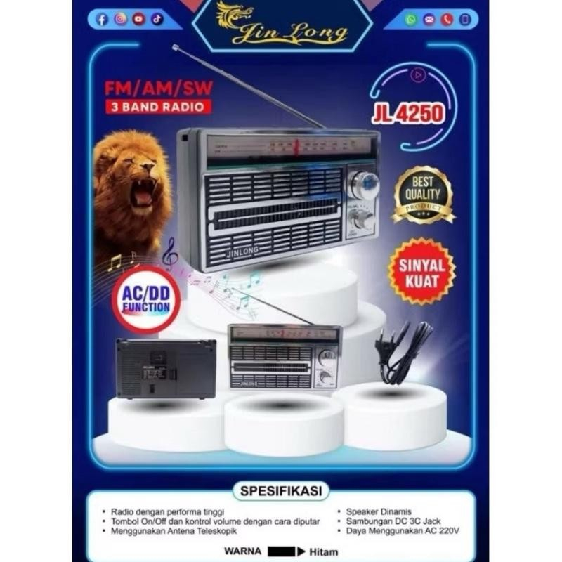 RADIO AM - FM - SW ( Portable Radio ) Radio Portabel listrik dan Baterai