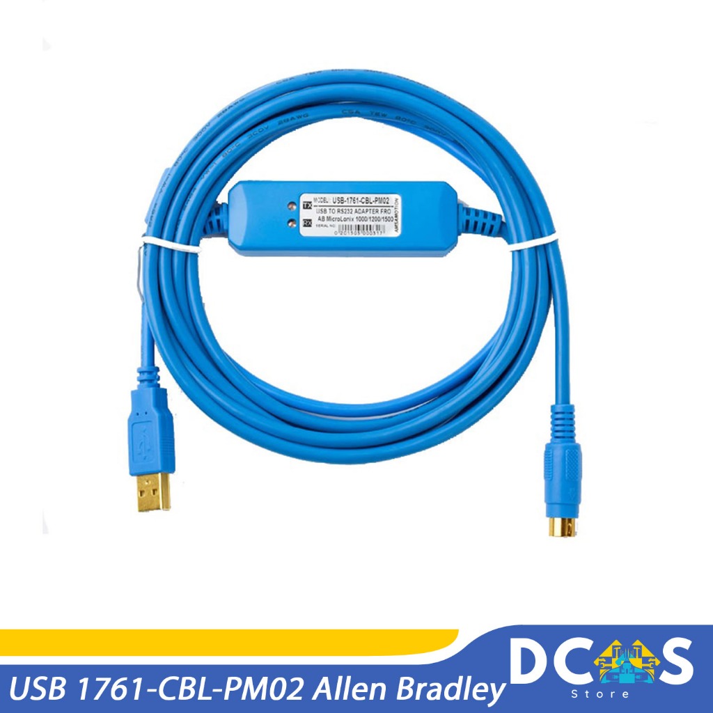 USB 1761-CBL-PM02 Cable PLC Allen Bradley AB MicroLogix 1000 1200 1500