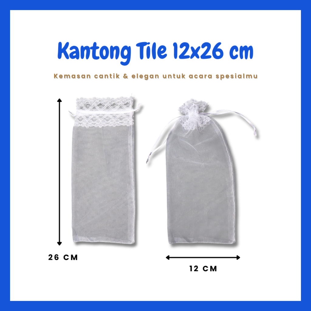 Kantong Tile 12x26 CM Bungkus Souvenir BOTOL MY BOTTLE