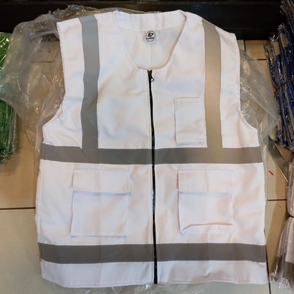 Rompi Bahan Drill Warna Putih American Drill