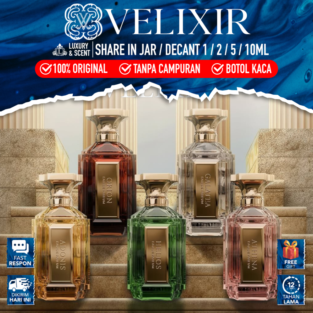 DECANT VELIXIR (SHARE IN JAR) PARFUME ATHENA Travel Size 1/2/5/10ml All Varian Demeter Apollo Icarus