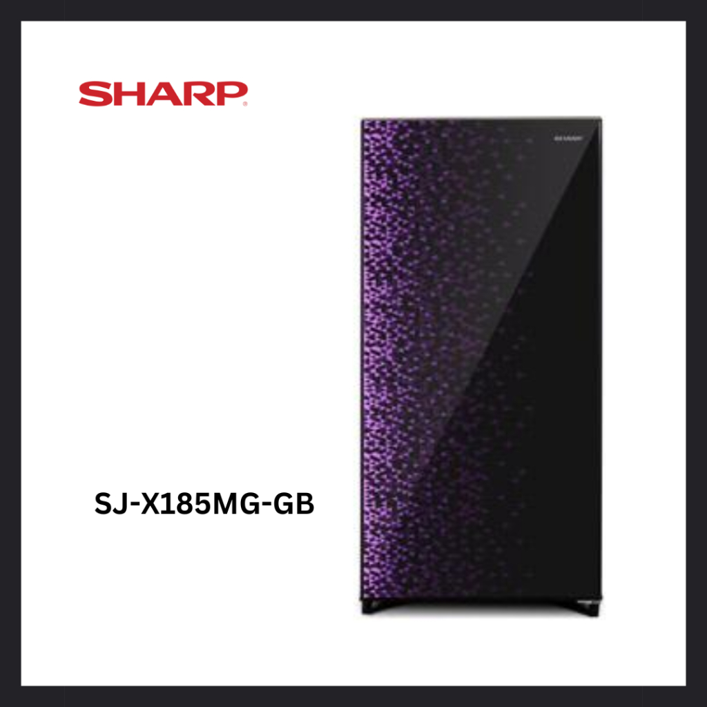 KULKAS SHARP  SJ-X185MG-GB 1 PINTU SHINE 166 LITER GARANSI RESMI 5 COMPRESSOR TAHUN