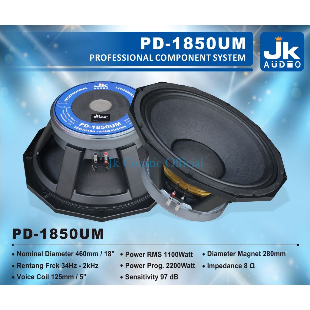 Speaker PD 1850UM Jk Audio PD 1850 UM