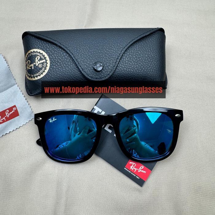 Kacamata Rayban Asian Fit RB4260D Black Lenses Mirror Blue Second Original