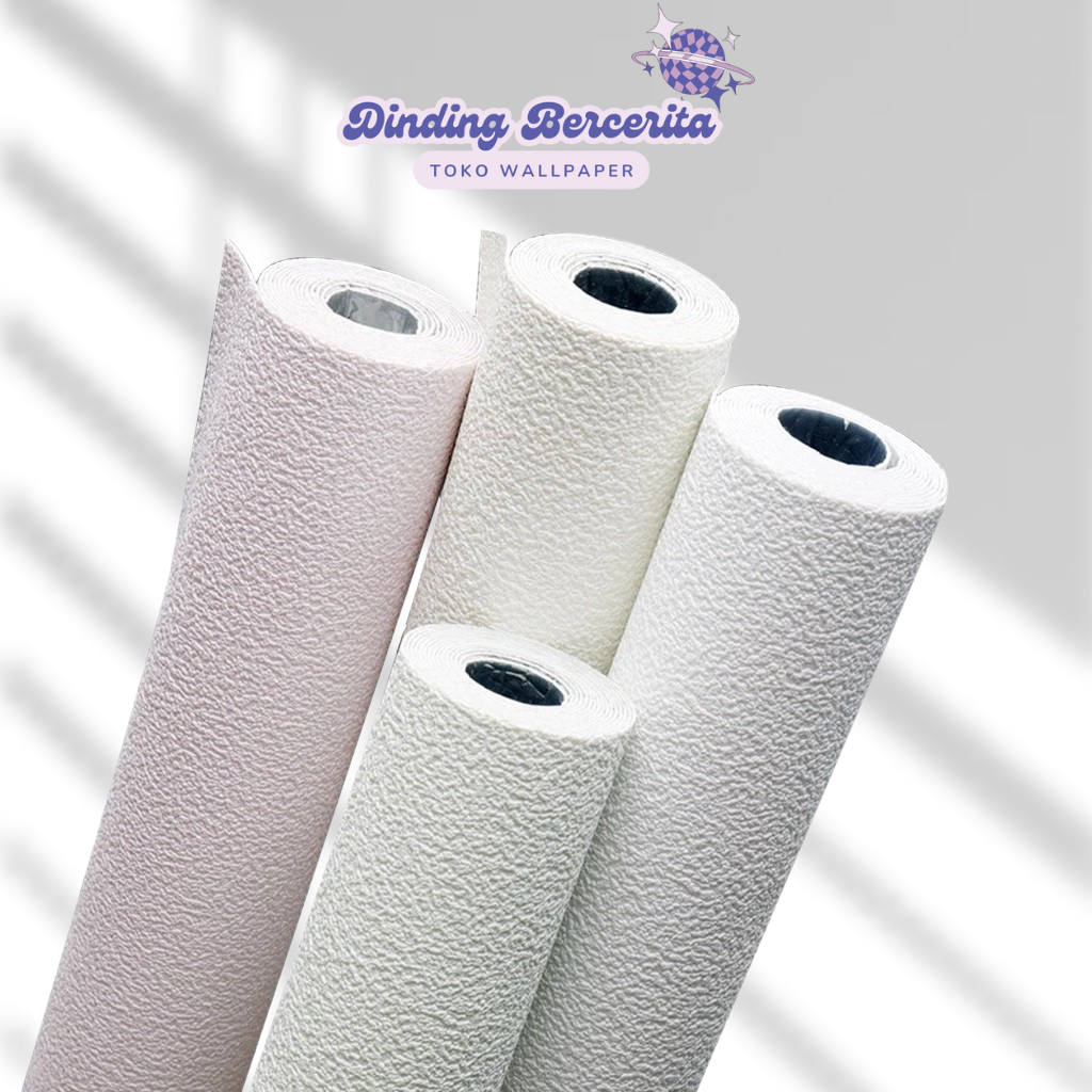 Wallpaper Foam Linen Roll Warna Biru Muda Wallpaper Dinding Linen Roll Wallpaper foam wallpaper