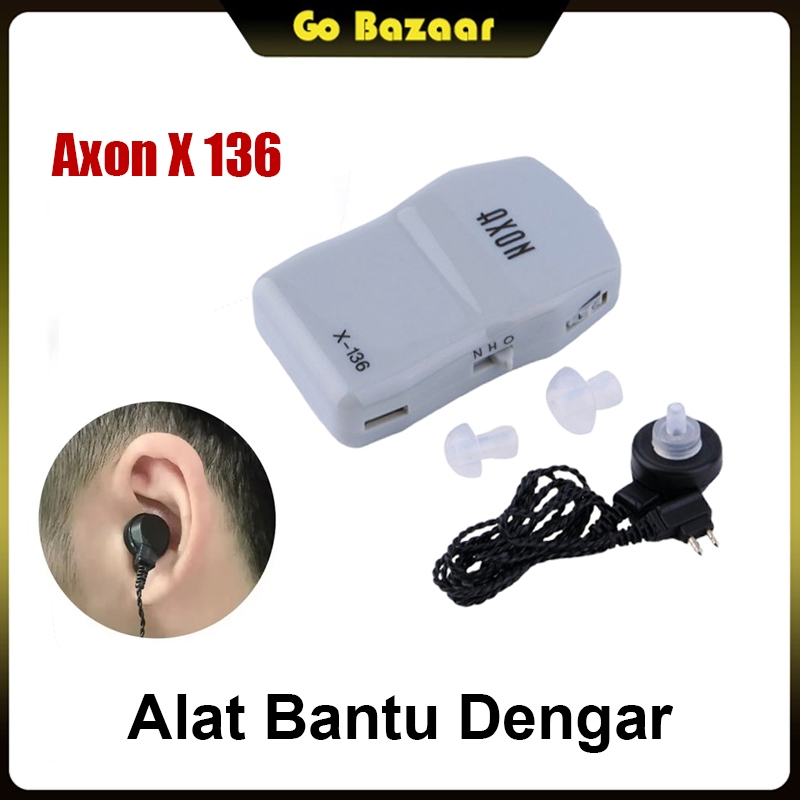 [100% Ori] Axon X-136 Hearing Aid / Alat Bantu Dengar Axon X 136 Tipe Poket Original Bion