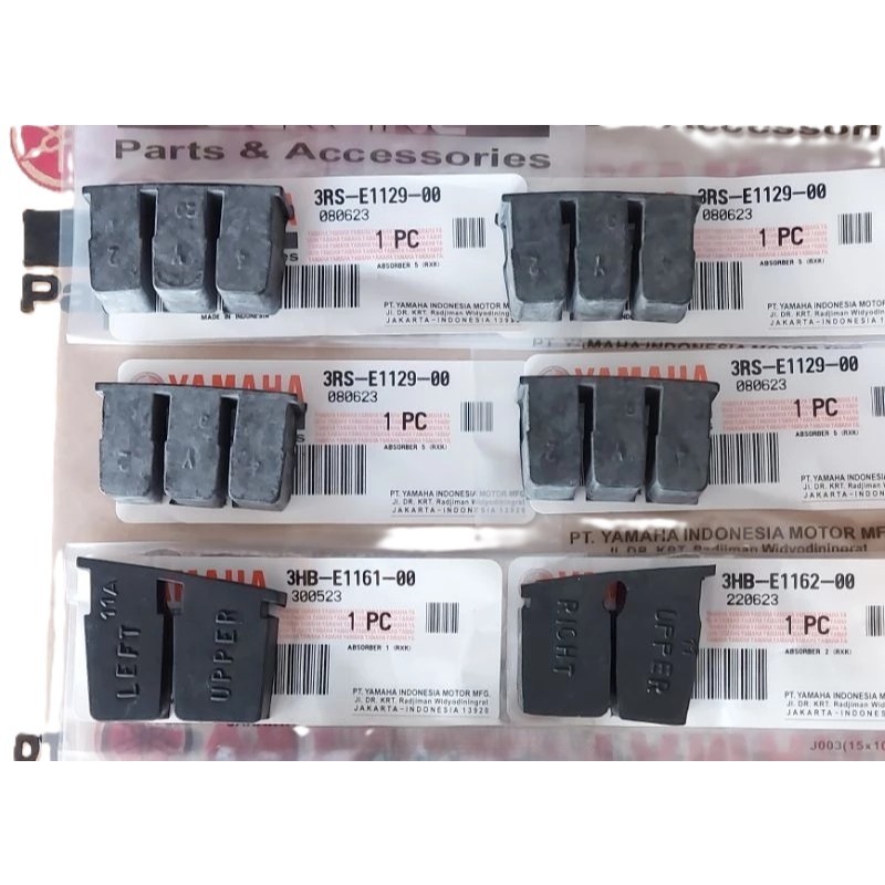 KARET DAMPER PEREDAM HEAD BAGIAN DEPAN RX KING, RXS, YT115 ORIGINAL YAMAHA 3HB-E1161-00 3HB-E1162-00