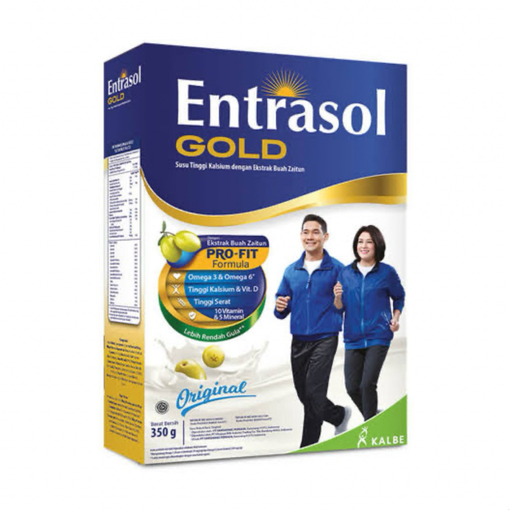 ENTRASOL GOLD PLAIN 350gr  SUSU BUBUK ENTRASOL PLAIN