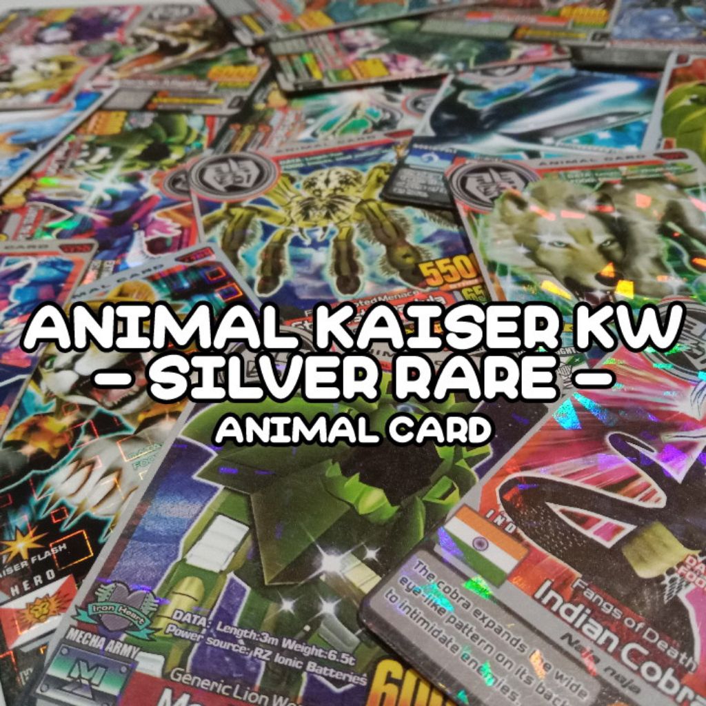 Kartu Animal Kaiser KW - SILVER RARE - Animal Card