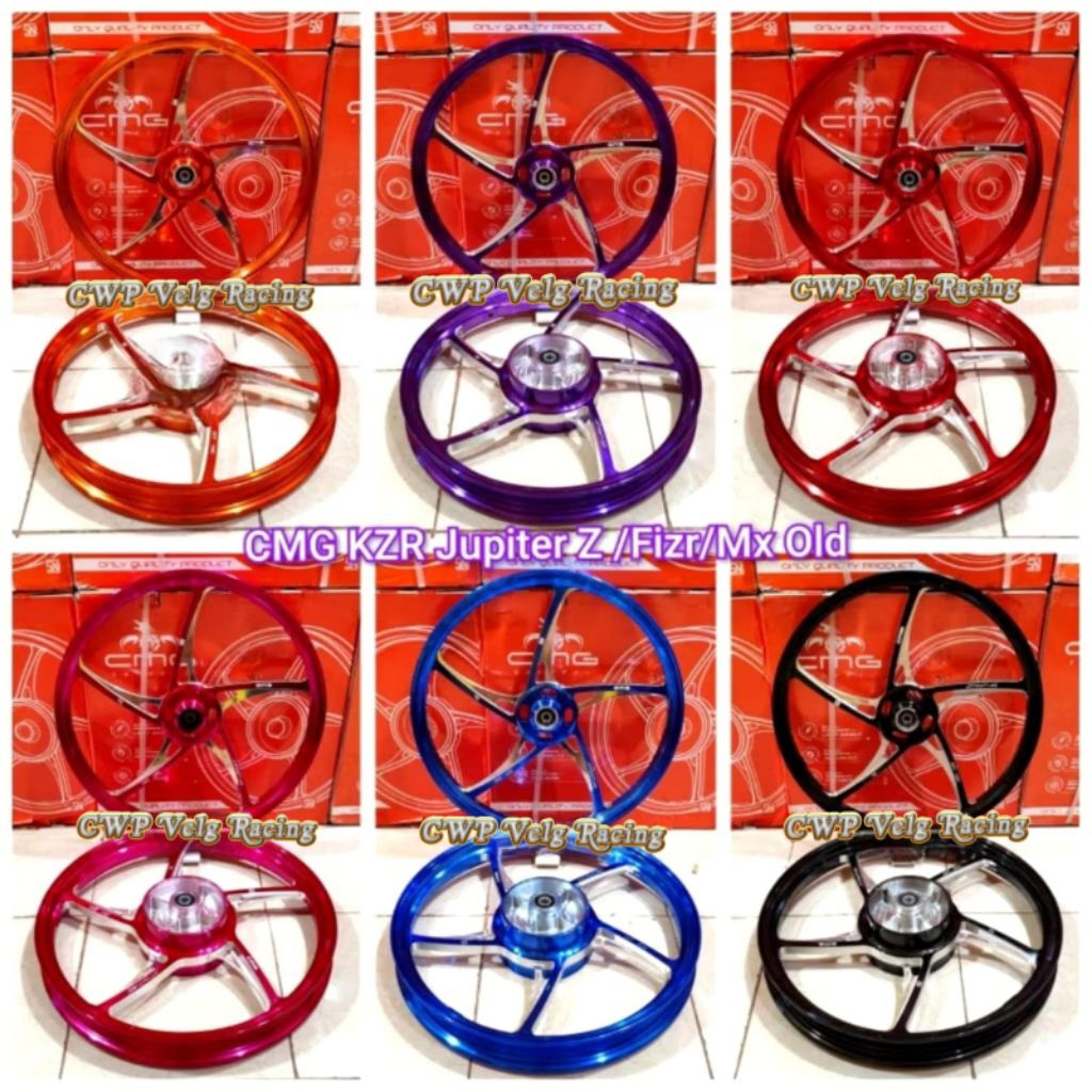 Velg Velk CMG KZR Jupiter Z Z1 Mx Old Fizr Vega ZR R Force 1 F1zr ukuran 140/160x17 Ring 17