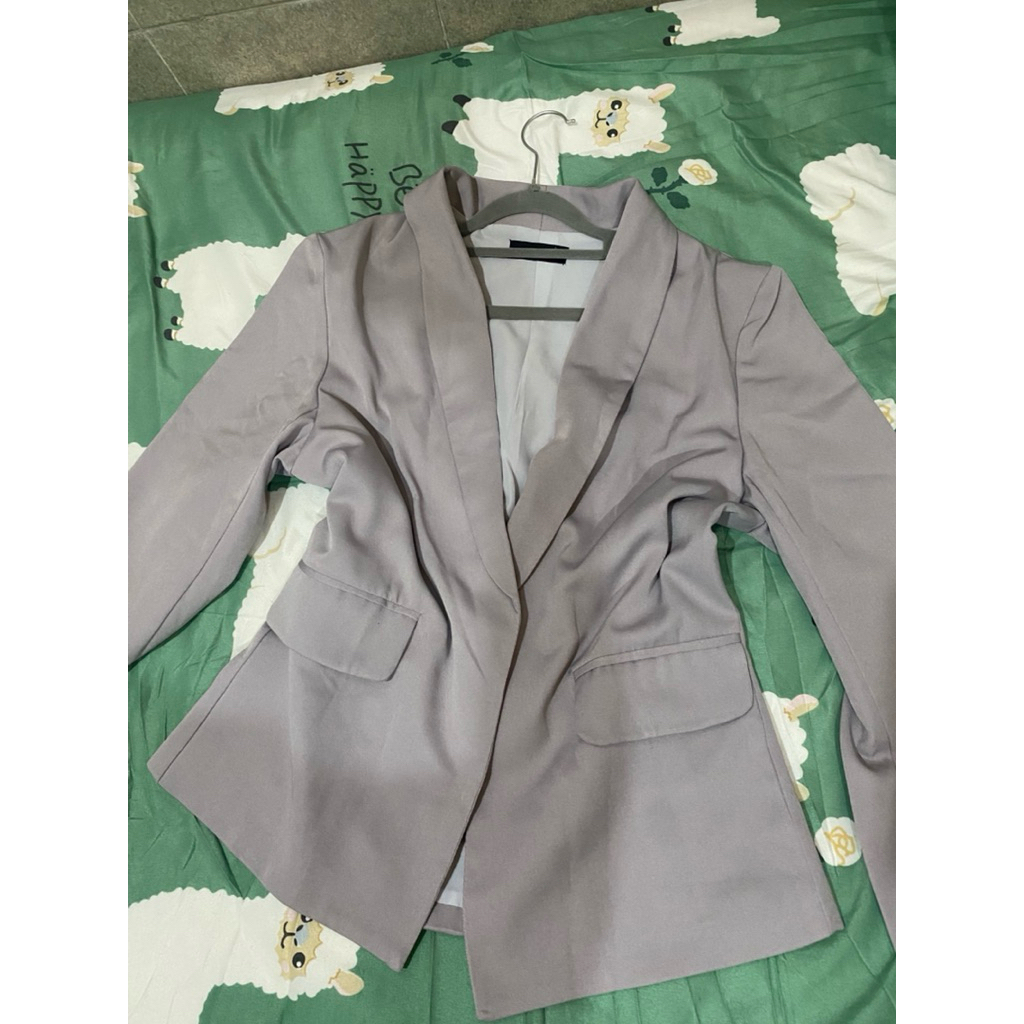 blazzer wanita warna abu | Blazzer grey
