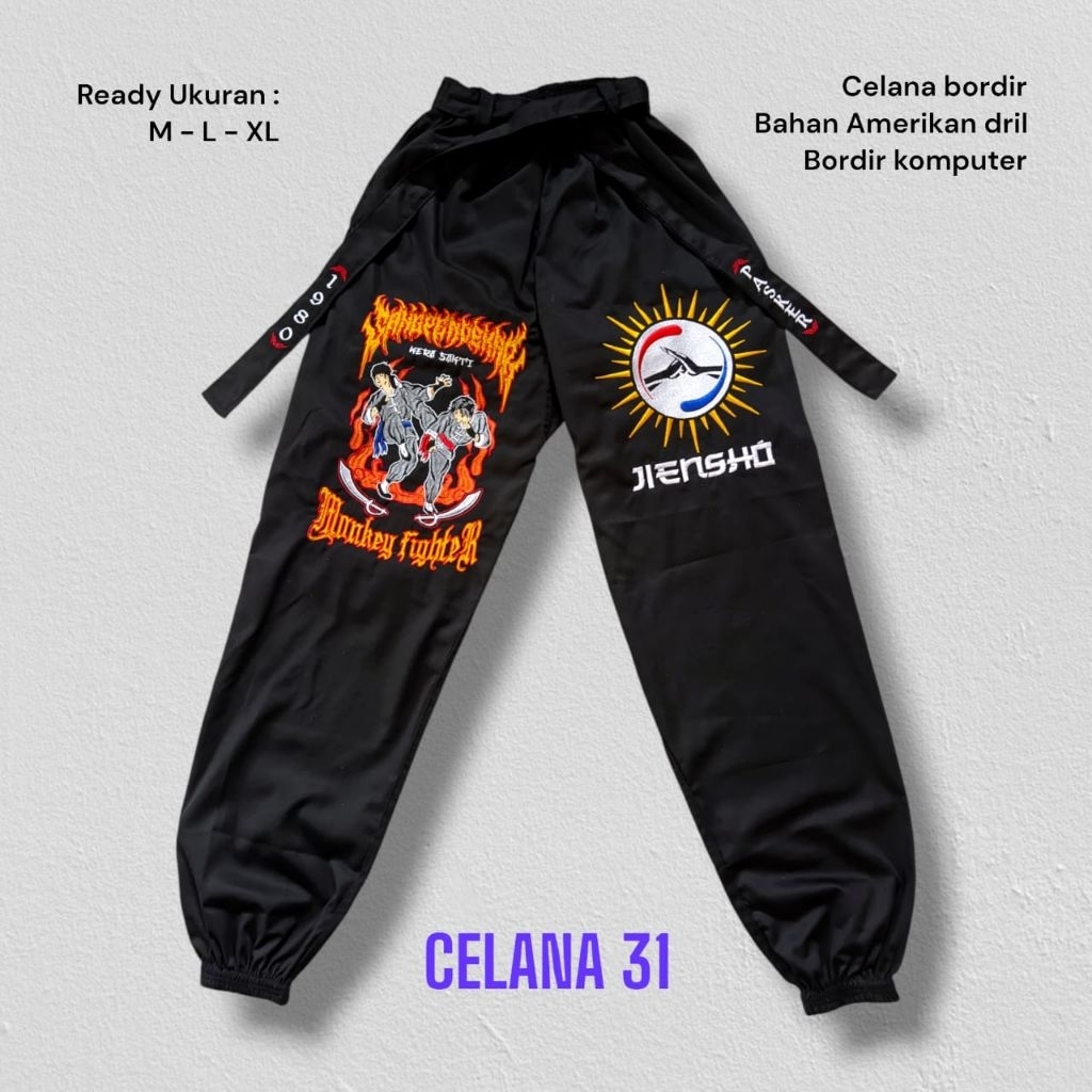 Celana ikspi kera sakti bordir 31 celana ikspi kera sakti celana variasi iks celana beladiri