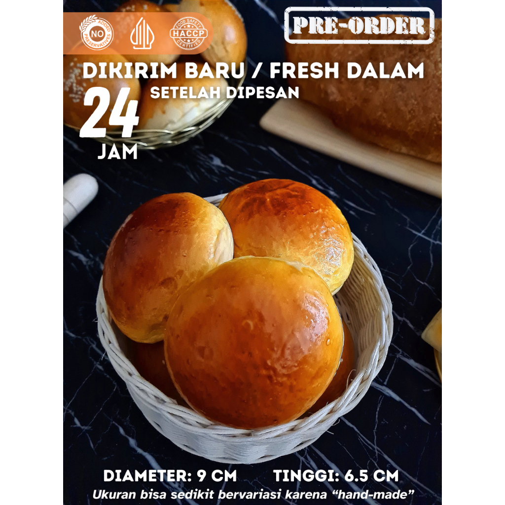 Brioche Bun MISOL isi 5 bun - GoSend/Grab only