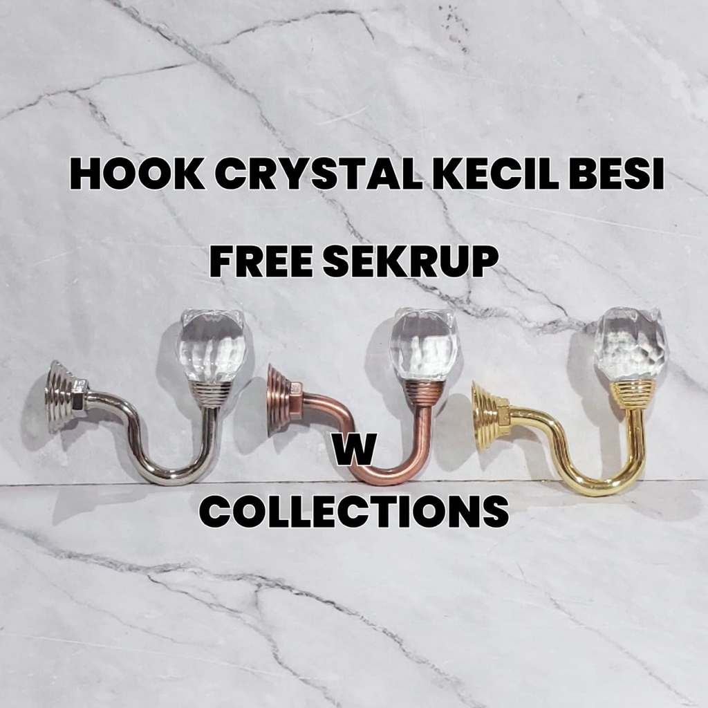 HOOK GORDEN CRYSTAL KECIL  KRISTAL BESI KECIL HORDENG GORDYN CANTOLAN PENGAIT HORDENG GORDENG ( FREE