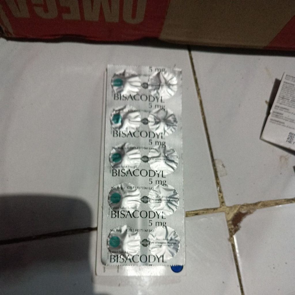 BISACODYL,  RIJEK KEMASAN
