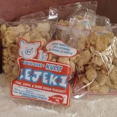 Terbaru Kerupuk Kulit & Samcan Babi Rezeki Bali 70gr