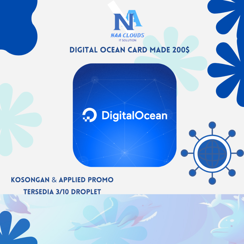 DigitalOcean 3/10 Droplet – Kosongan (2 Bulan) 200$ BERGARANSI