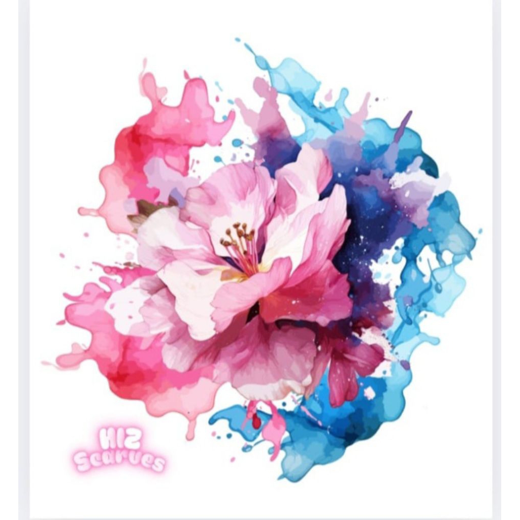 Jual Desain Hijab (hasil sendiri) bisa edit logo dan nama sendiri