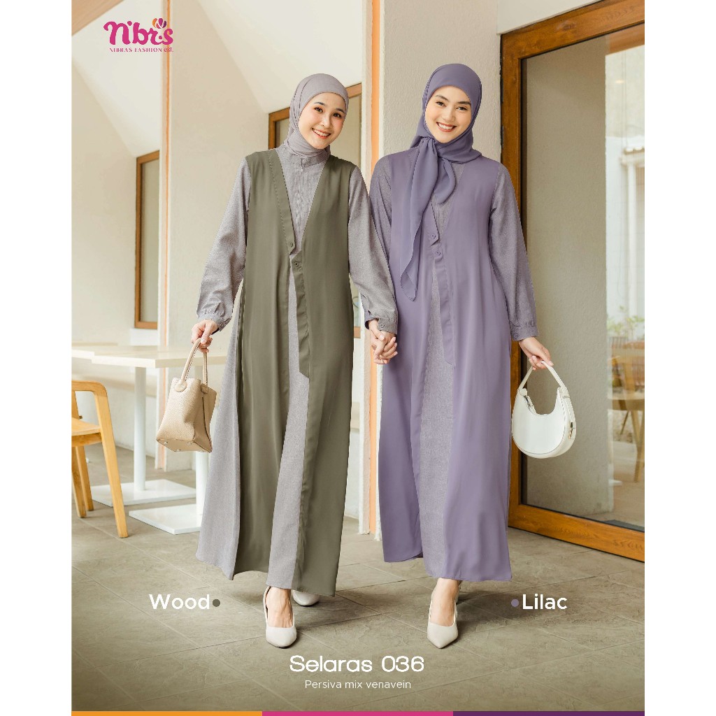 GAMIS NIBRAS SELARAS 036 WARNA MAROON NBRS ORI TERBARU 2025