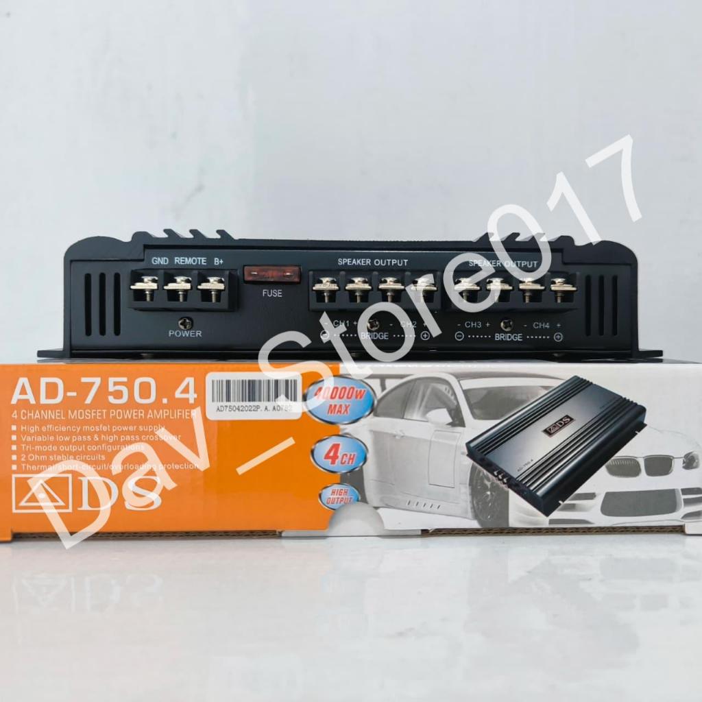 POWER AMPLIFIER ADS AD-750.4 4 CHANNEL MOSFET 40000 W