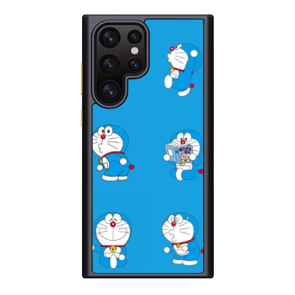 Hybrid Case Casing Samsung Galaxy S25 Ultra S24 S23 S22 S21 S20 Ultra Plus FE , Case Doraemon ,HC106