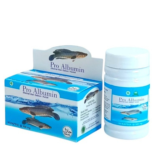 Kapsul Ekstra Ikan Gabus iai 50 kapsul / Pro Albumin / kapsul kutuk / albumin ektra ikan gabus