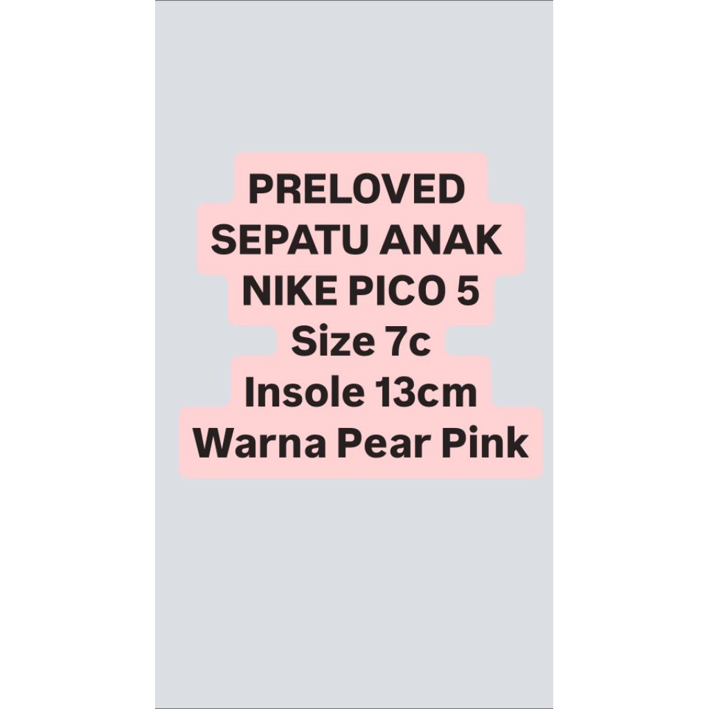 SEPATU ANAK NIKE PICO 5