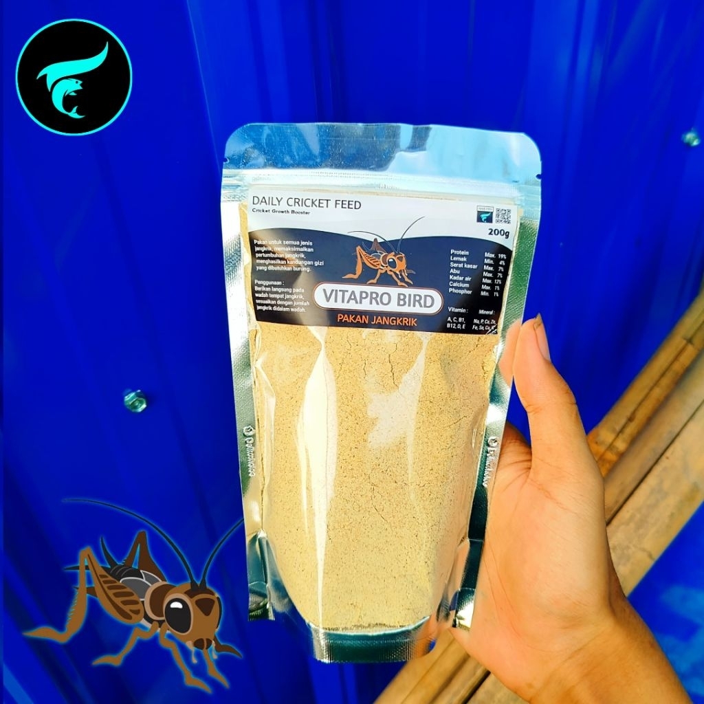 VITAPRO BIRD PAKAN JANGKRIK Untuk menambah vitamin burung anis cucak murai dll