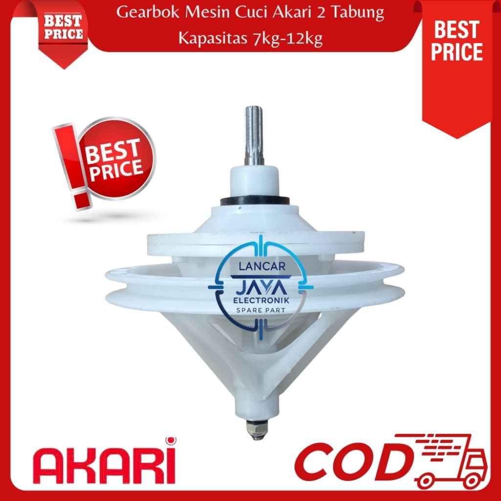 Gearbox Mesin Cuci Akari Turbo Spin 2 Tabung Kapasitas 12kg Best Quality