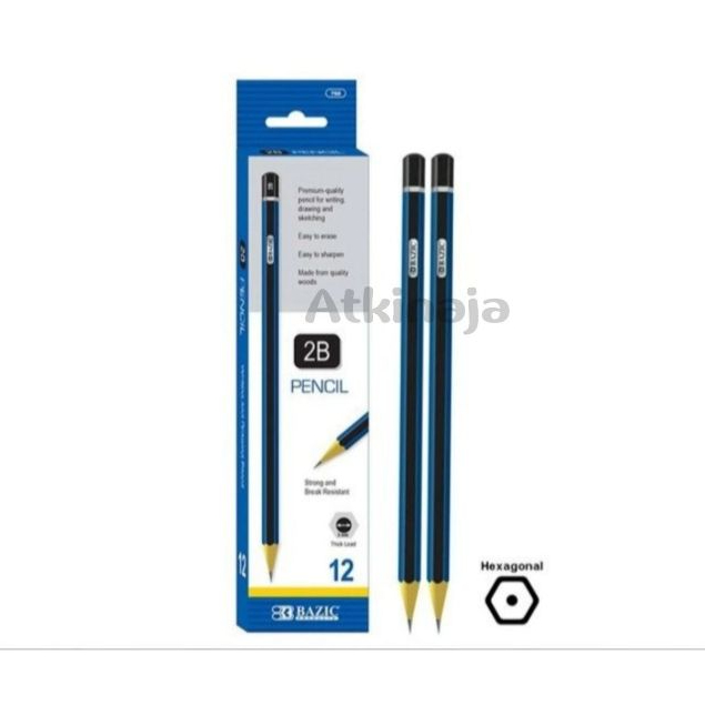 BAZIC PENSIL 2B BLUE 0703 PACK