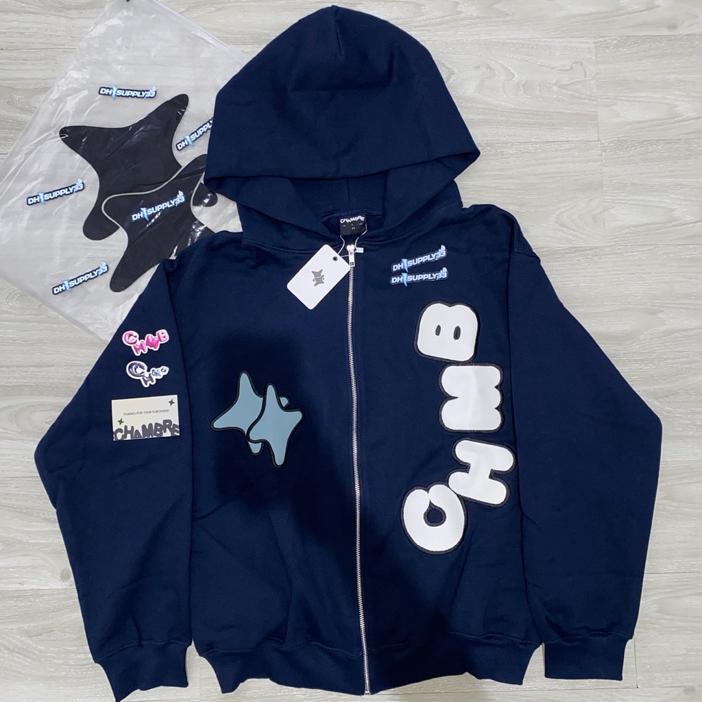 Hoodie Zipper Chmb Sensational Navy