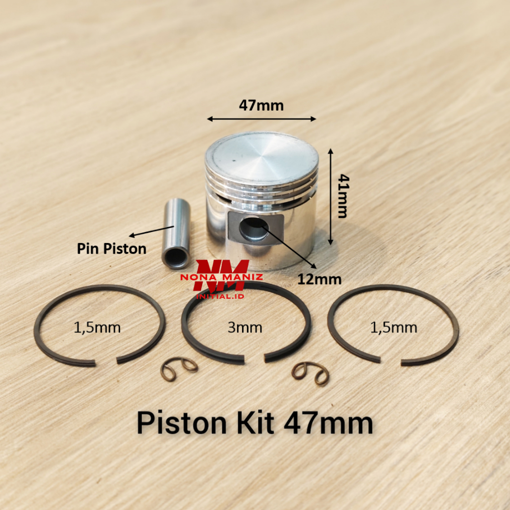 Piston Kit 47mm Kompresor Portable