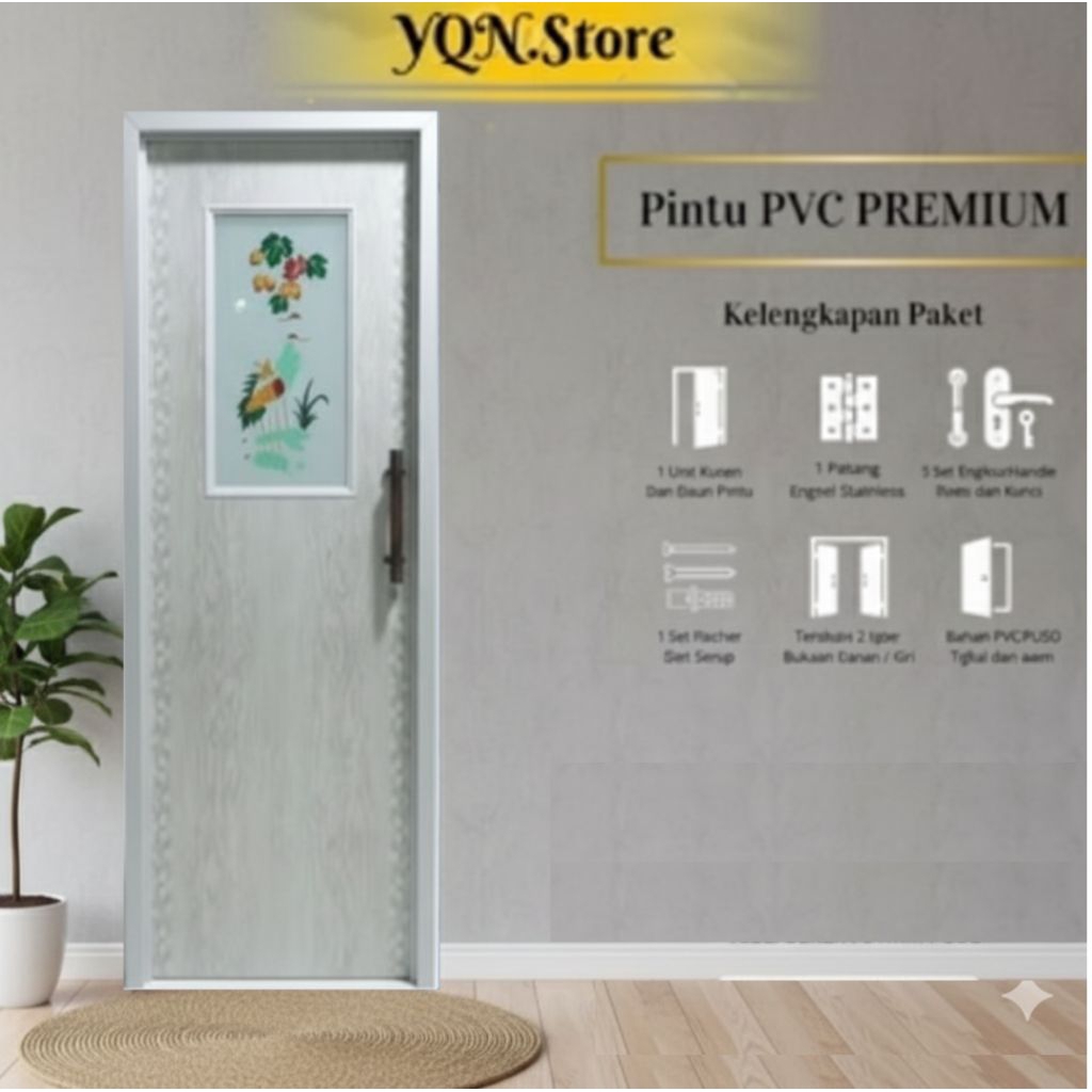 Pintu Kamar Mandi PVC Desain Modern Dan Berkualitas